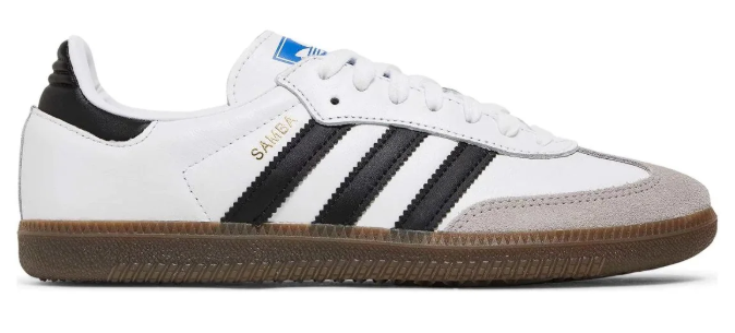 adidas Samba Women's Leather Sneakers White / Black / Gum