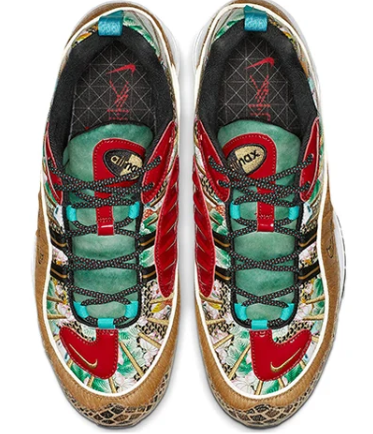 Nike Air Max 98 'Chinese New Year' Sneakers – Gold / Red / Green