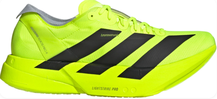 Men's adidas Adizero Adios Pro 4 Running Shoes | Yellow
