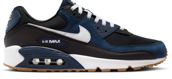Nike Air Max 90 Men's Sneakers - Navy, Black & White