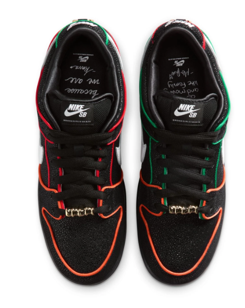 Nike SB Dunk Low Pro QS 'Black / White / Challenge Red'
