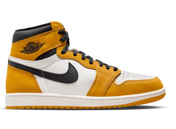 Air Jordan 1 Retro High OG Men's Sneakers - Yellow Ochre
