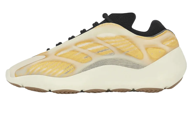 adidas Yeezy 700 V3 Lace-Up Sneakers Yellow / Cream / Black