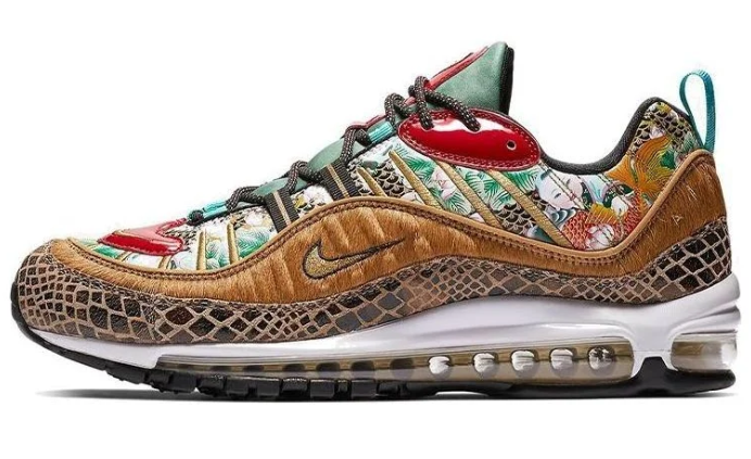 Nike Air Max 98 'Chinese New Year' Sneakers – Gold / Red / Green
