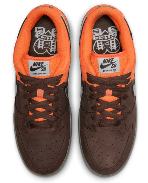 Nike SB Dunk Low Pro 'Muni Fast Pass' – Safety Orange & Baroque Brown