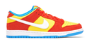 Nike SB Dunk Low Pro 'Bart Simpson' – Yellow, Red & Blue
