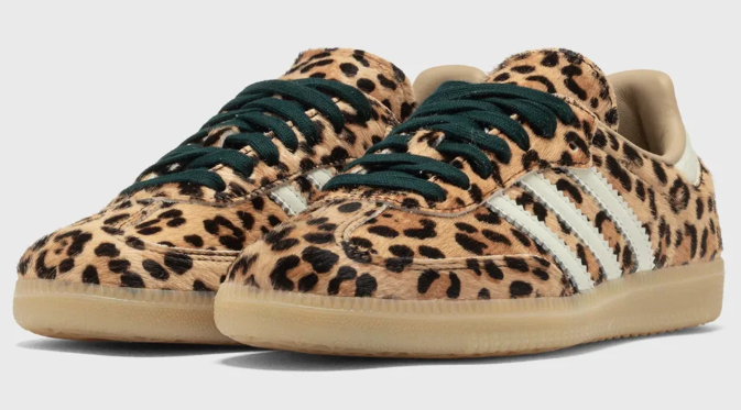 adidas Samba OG Women's Leopard Print Magic Beige / Ivory