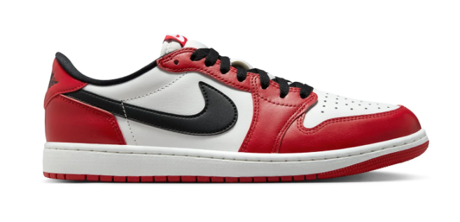 Air Jordan 1 Retro Low OG Men's Sneakers – Varsity Red, Black & Summit White