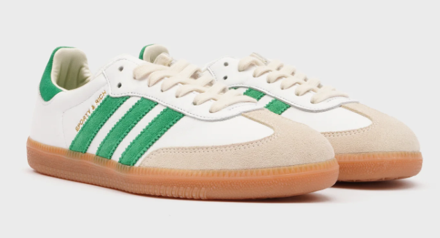 adidas Samba OG Sneakers – Cloud White / Jolly Green / Gum