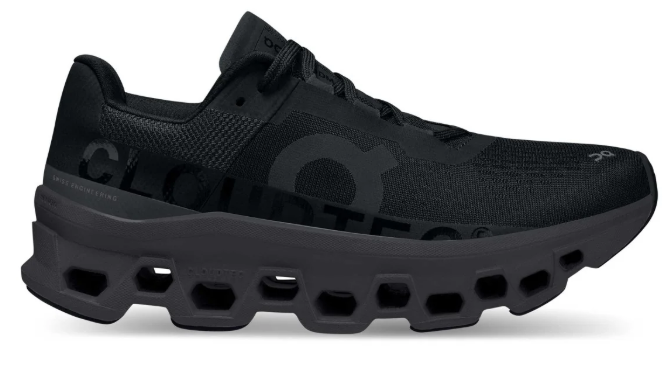 On Women's Cloudmonster Running Shoes – Black / Magnet