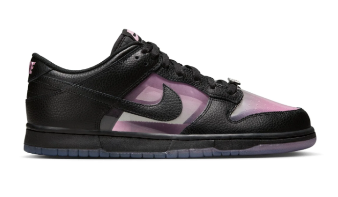 Nike Dunk Low Retro Premium 'Transparent' – Black / Pink