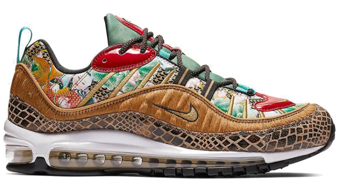 Nike Air Max 98 'Chinese New Year' Sneakers – Gold / Red / Green