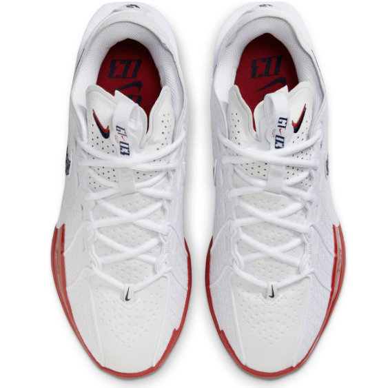 Nike Air Zoom G.T. Cut 3 EP Basketball Shoes – White / Black / Picante Red