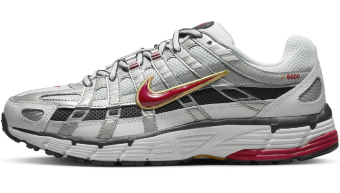Women’s Nike P-6000 CNPT Sneakers - Metallic Silver / Red (BV1021-101)