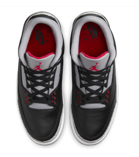 Air Jordan 3 Retro OG Black Cement (2024) – Black / Grey / Red
