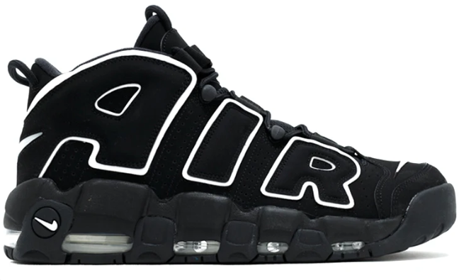 Nike Air More Uptempo Sneakers – Black / White