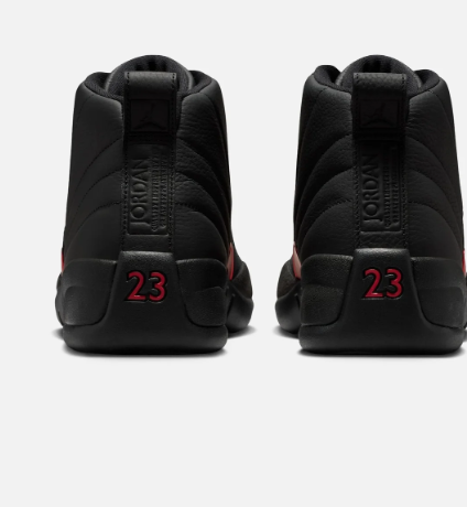 Air Jordan 12 Retro Men's Sneakers - Black/Varsity Red - CT8013-003