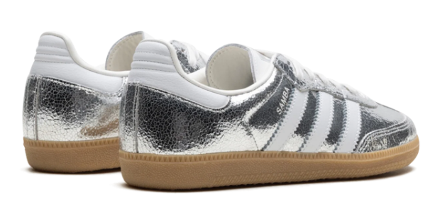 adidas Women's Samba OG Sneakers – Silver Metallic / Cloud White | JR0035