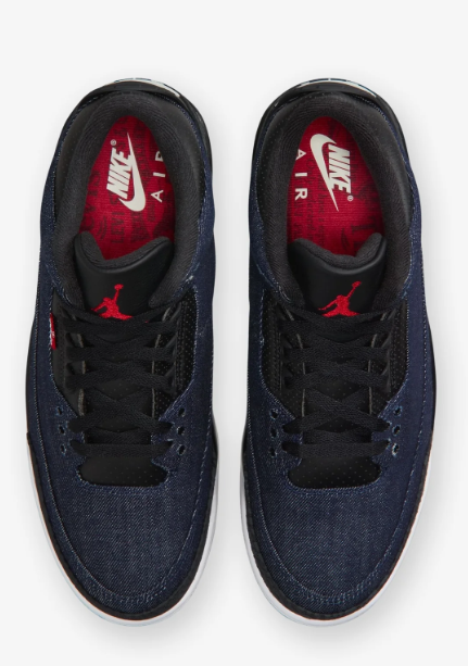 Jordan x Levi's® Air Jordan 3 Retro 'Indigo/Gym Red'