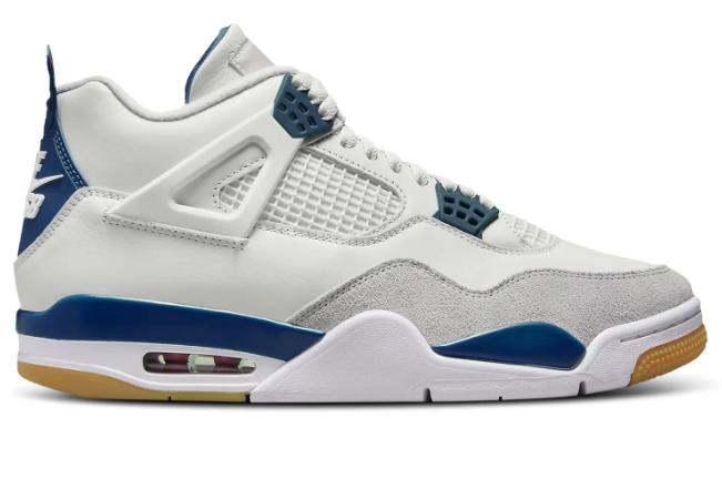 Nike SB x Air Jordan 4 'White Navy' – Summit White & Navy