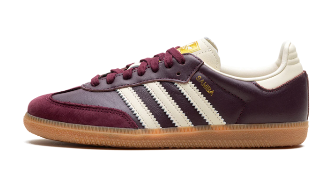 adidas Samba OG Women's Sneakers – Maroon & Cream White