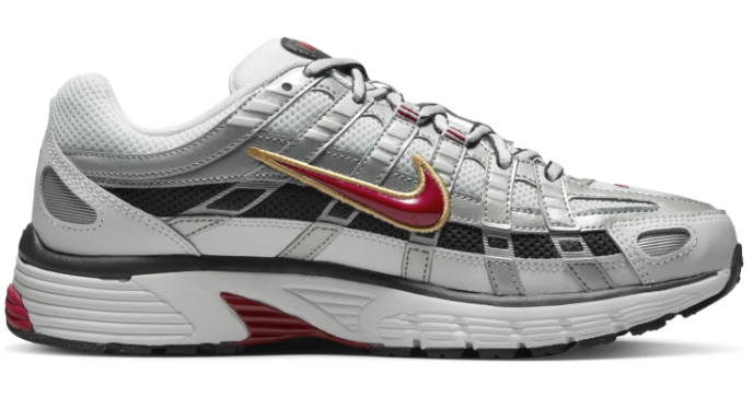 Women’s Nike P-6000 CNPT Sneakers - Metallic Silver / Red (BV1021-101)