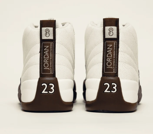 Air Jordan 12 Retro SP x SoleFly 'Cafecito' Sneakers – Cream / Dark Brown