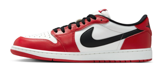 Air Jordan 1 Retro Low OG Men's Sneakers – Varsity Red, Black & Summit White
