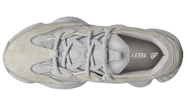 adidas Yeezy 500 "Bone White" Lace-Up Sneakers