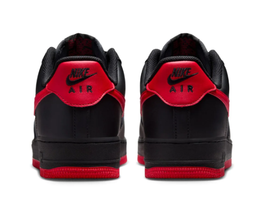 Nike Air Force 1 Low '07 'Bred' Men's Sneakers – Black / University Red