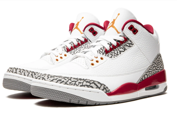 Air Jordan 3 Retro Cardinal – White / Cardinal Red / Light Curry