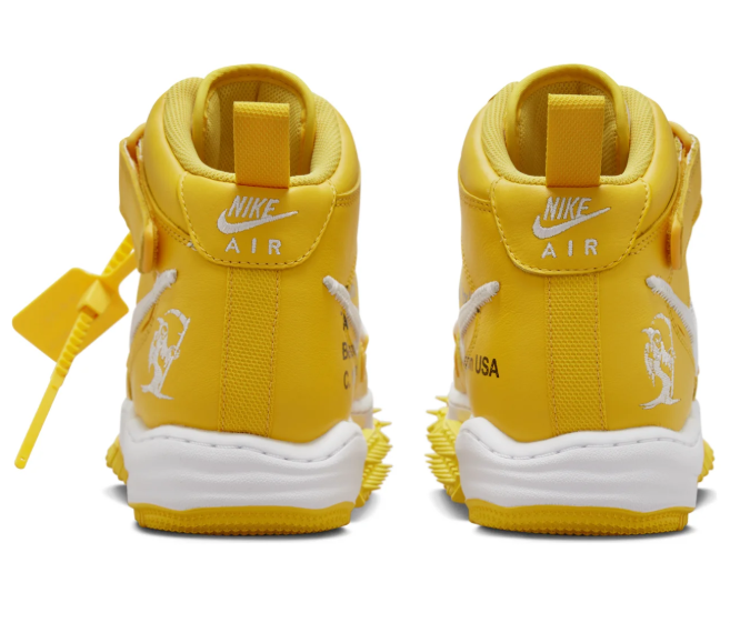 Nike x Off-White Air Force 1 Mid SP 'Varsity Maize' – Yellow & White