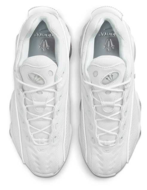 Nike x NOCTA Glide 'White' – White & Chrome Sneakers