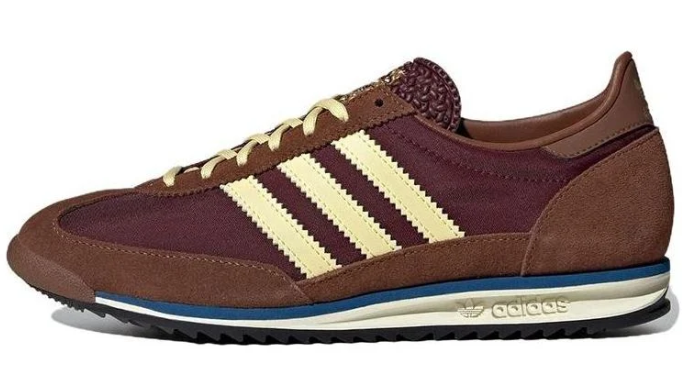 Women's adidas SL 72 OG Sneakers – Maroon / Almost Yellow / Preloved Brown
