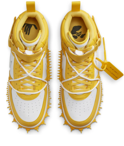 Nike x Off-White Air Force 1 Mid SP 'Varsity Maize' – Yellow & White