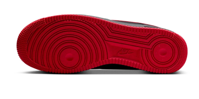 Nike Air Force 1 Low '07 'Bred' Men's Sneakers – Black / University Red