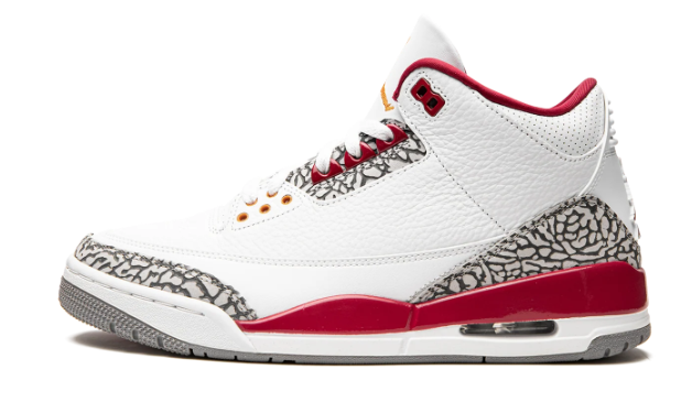 Air Jordan 3 Retro Cardinal – White / Cardinal Red / Light Curry
