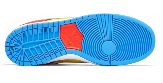 Nike SB Dunk Low Pro 'Bart Simpson' – Yellow, Red & Blue