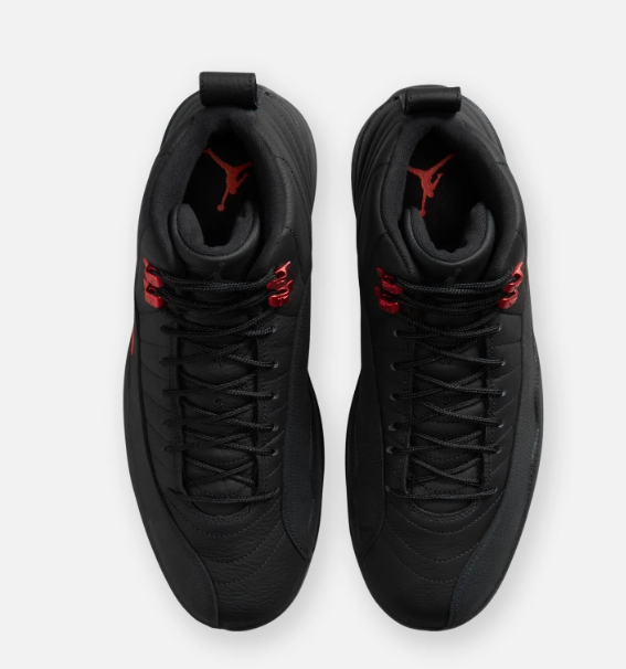 Air Jordan 12 Retro Men's Sneakers - Black/Varsity Red - CT8013-003