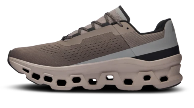 On Men's Cloudmonster Running Shoes – Cinder / Fog