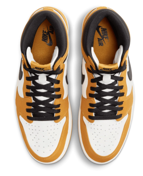Air Jordan 1 Retro High OG Men's Sneakers - Yellow Ochre