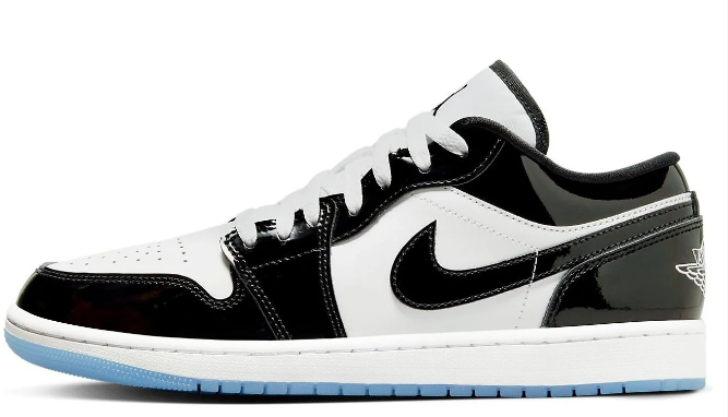 Air Jordan 1 Low SE "Black White Concord" Sneakers