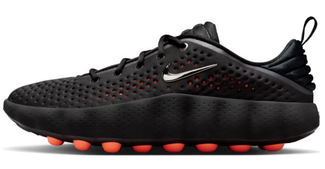 Nike Mind 002 'Black Hyper Crimson' Sneakers – Black / Crimson / Silver