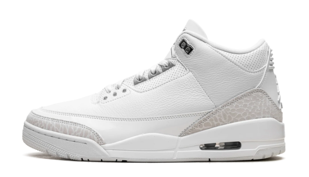 Air Jordan 3 Retro Pure Money (2025) – White / Silver
