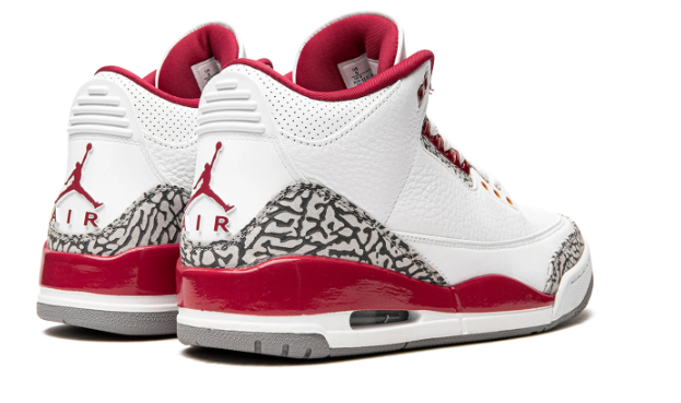 Air Jordan 3 Retro Cardinal – White / Cardinal Red / Light Curry