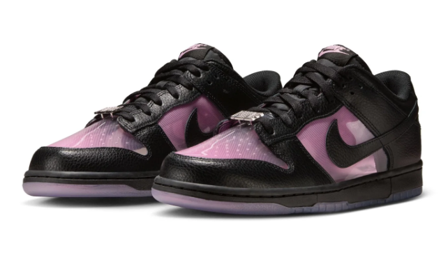 Nike Dunk Low Retro Premium 'Transparent' – Black / Pink